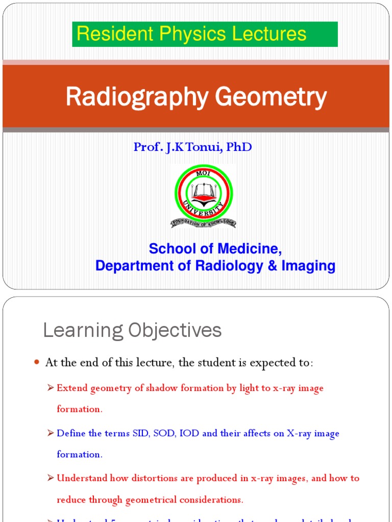 X-Ray Geometry: SID and SOD Explained | PDF | Radiography | Shadow