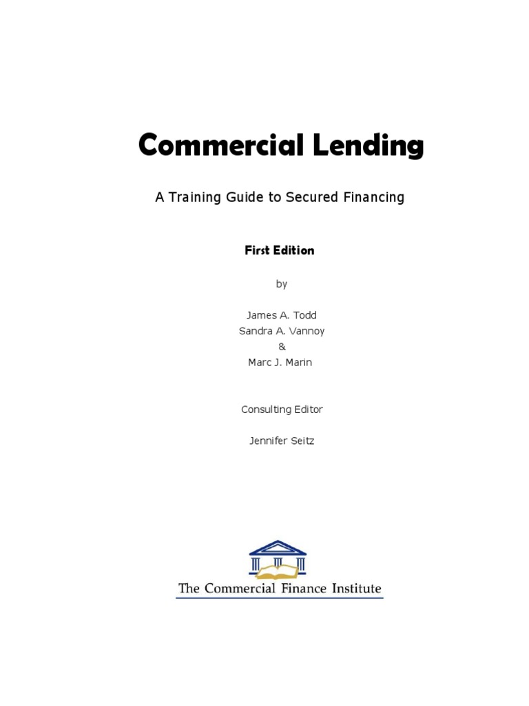 Commercial Lending Training Guide | PDF | Loans | Credit