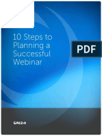 10 Steps To Planning Successful Webinars