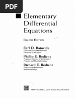 Elementary Differential Equations: Earl D. Rainville