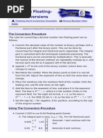 Decimal To Floating-Point Conversions: The Conversion Procedure