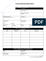 FF 12 - 02 - Application Form For Employment