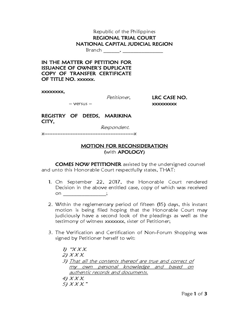 MR Sample | PDF | Affidavit | Power Of Attorney