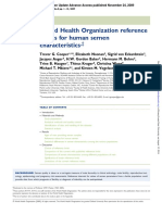 World Health Organization Reference Values For Human Semen Characteristics