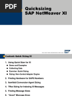 Quicksizing Sap Netweaver Xi