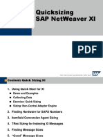 Quicksizing Sap Netweaver Xi