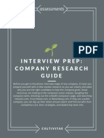 Interview Prep Company Research Guide