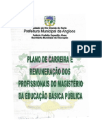 Lei 759-2009 - Plano de Carreira e Remuneração Dos Profissionais Do Magistério Da Educação Básica Pública Municipal de Angicos