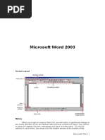 Ms Word