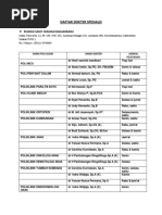 Daftar Dokter Spesialis