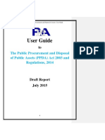 PPDA User Guide Procurement Disposal Assets