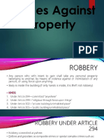 Crime Against Property