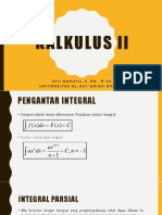 KALKULUS II INTEGRAL