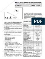 Impact Melt Pressure Transmitters IN Series: Voltage Output