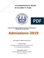 Admissions-2019: NAAC Accredited "A" Grade