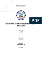 Physiologic and Psychologic Changes During Pregnancy