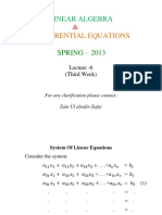 Linear Algebra: Differential Equations