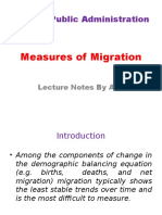 Measures of Migration