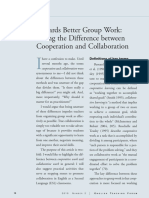 48 - 2 Etf Towards Better Group Work Seeing The Difference Between Cooperation and Collaboration PDF