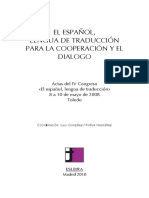 El Español, Traduccion para La Cooperación y El Dialogo
