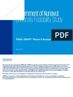 Government of Nunavut University Feasibility Study: FINAL DRAFT: Phase II Analysis