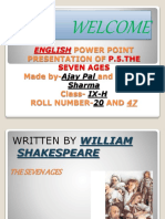 Welcome: Power Point Presentation of Made By-And Class - Roll Number - AND 47