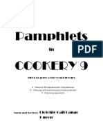 Pamphlets Cookery 9: Clotchie Gail Canar 9-Neon