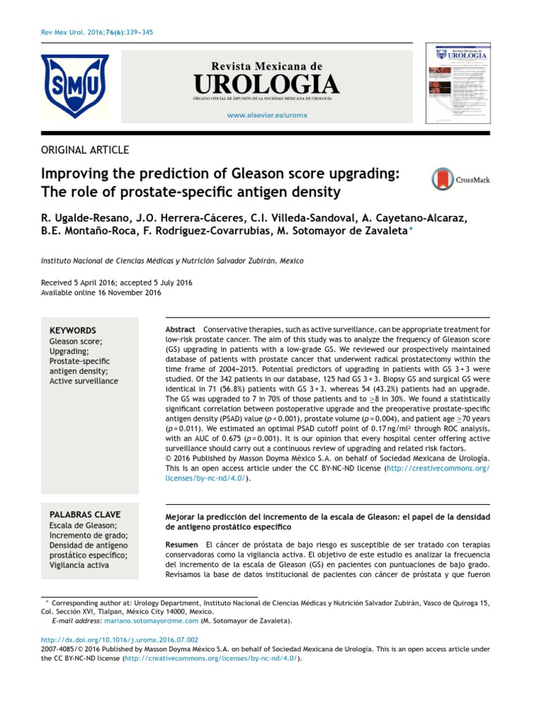 Gleason Score | PDF | Prostate Specific Antigen | Prostate Cancer