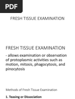 Fresh Tissue Examination