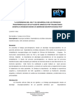 la experiencia del self y el desarrollo de los procesos transferenciales. Lisandro Vales.pdf