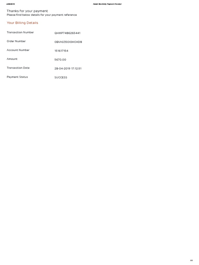Adani Electricity Payment