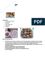 Buchi Recipe: 1 1/2 Cups Sweet Rice Flour 3/4 Cup Water 1/8 TSP Salt Sweet Red Bean Paste Sesame Seeds Cooking Oil