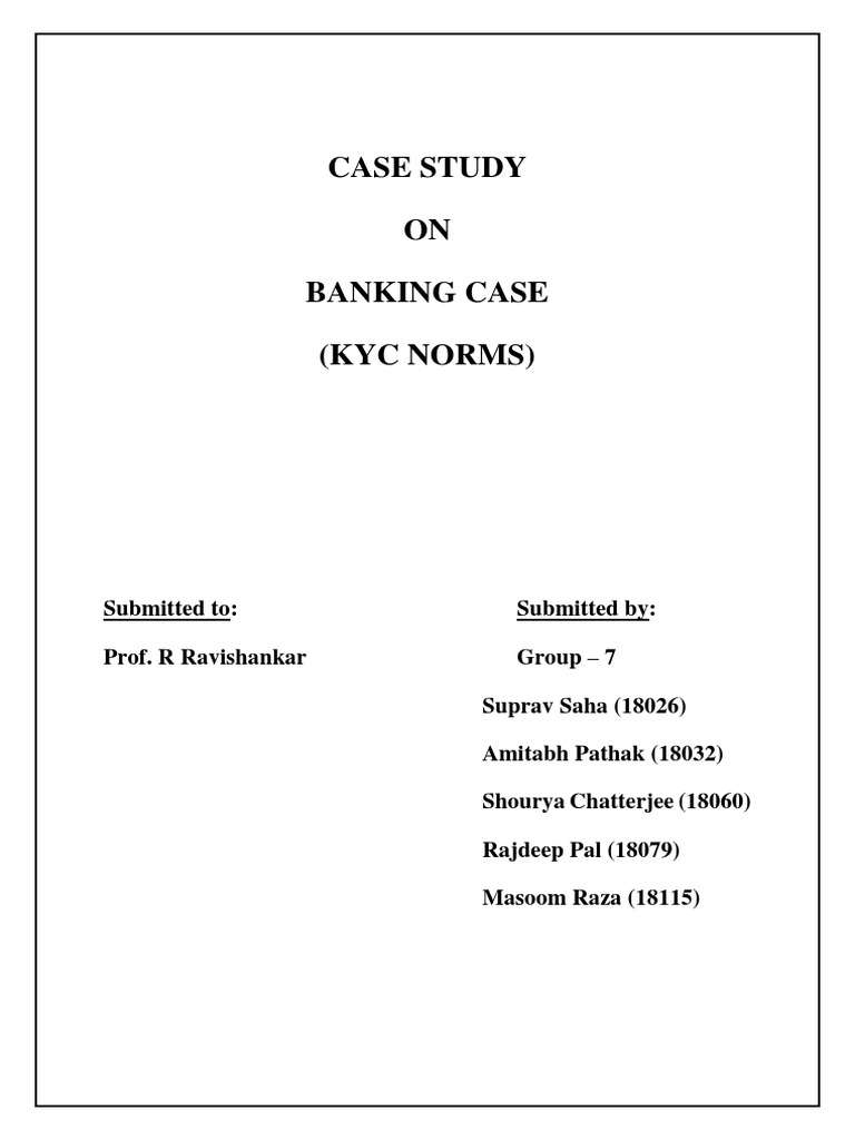 7 Banking Case Study Two PDF Reserve Bank Of India Authentication