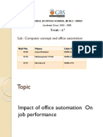 Sub: Computer Concept and Office Automation: Roll No Name Univ No