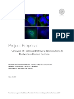 Project Proposal - : Analysis of Historical Retroviral Contributions To The Modern Human Genome