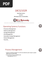 OS Functionalities