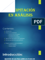 Análisis de la precipitación química