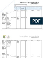 Plan de Gestion de La Convivencia Escolar