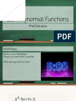 2.2: Polynomial Functions: Precalculus