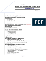 Income Tax Calculator Fy 2019 20 v4