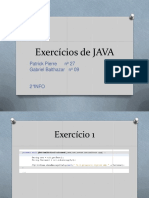 Exercícios Java Agosto 2019