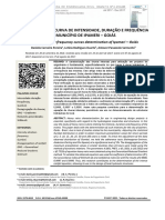 Determinação Da Curva de Intensidade, Duração e Frequência Do Município de Ipameri