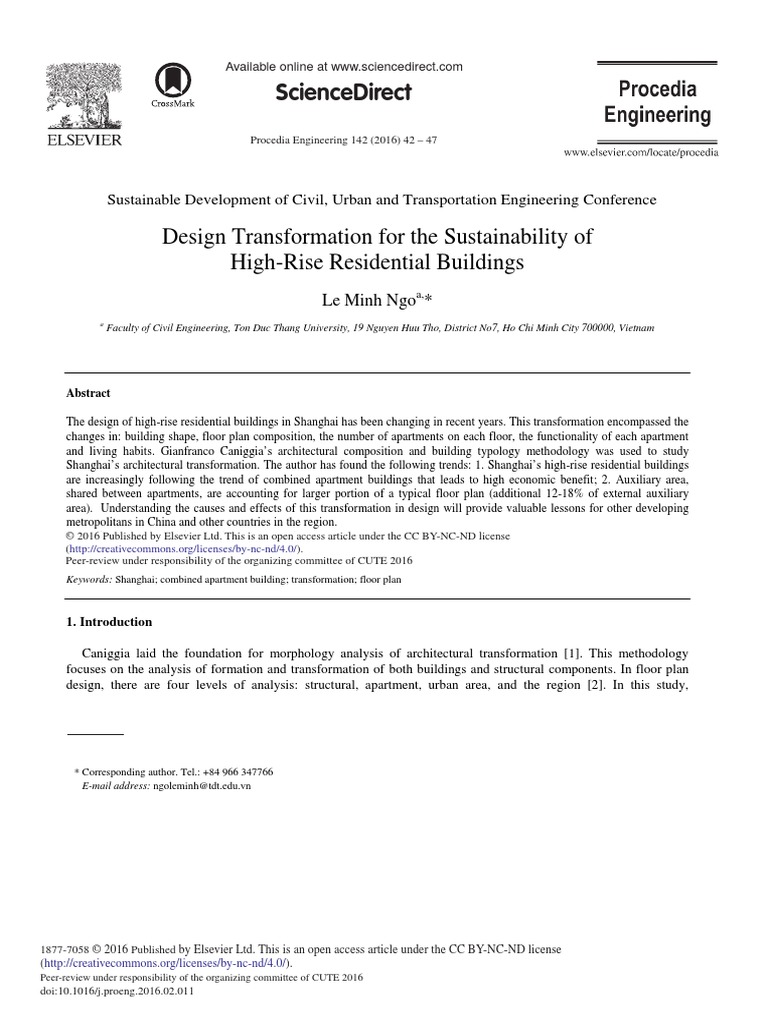 Image showcasing Design Transformation For The Sustainability of High-Rise Residential ...