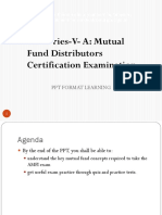 Series-V-A: Mutual Fund Distributors Certification Examination