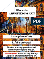 What Are The Assumptions of Art?