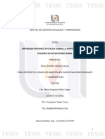 Representaciones sociales sobre la narcocultura en jóvenes rurales