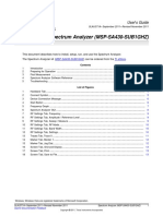 Spectrum Analyzer (MSP-SA430-SUB1GHZ) : User S Guide