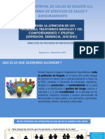 Rias para La Atencion de Los Problemas, Trastornos Mentales y Del Comportamiento y Epilepsia