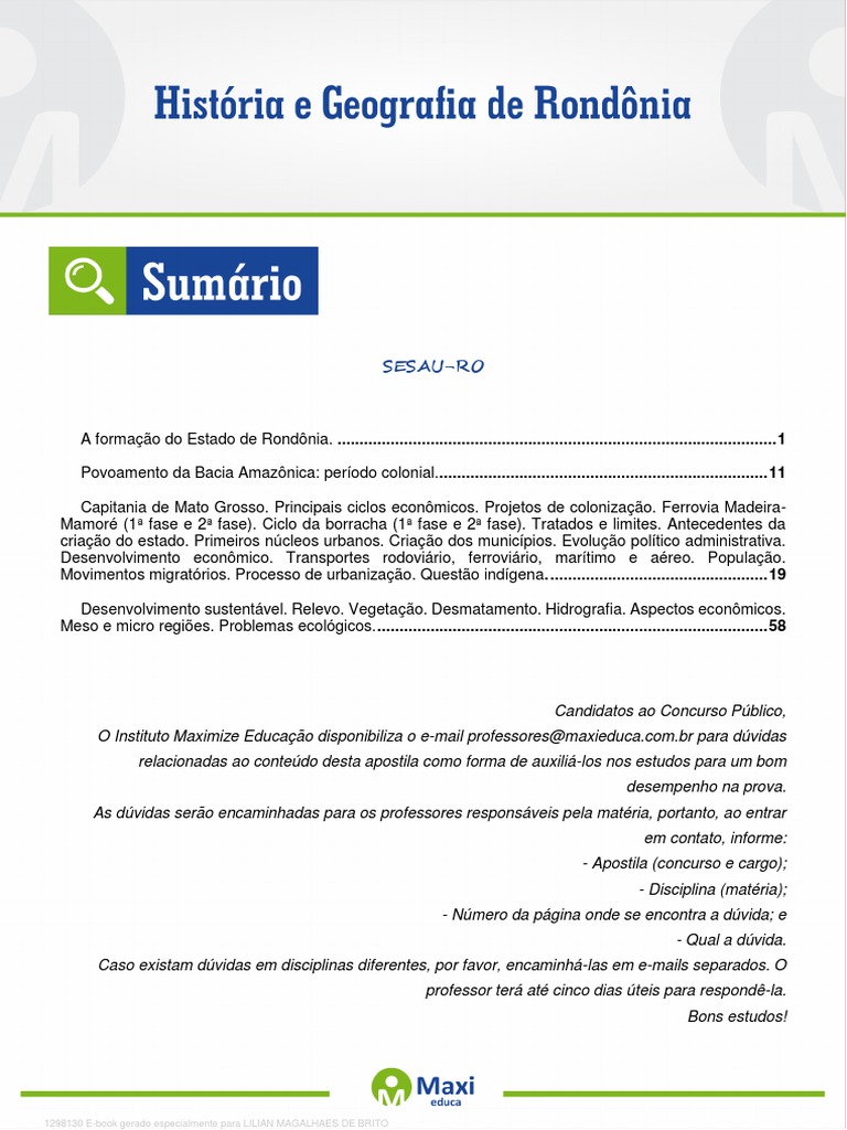 GEOGRAFIA DE RONDÔNIA - RELEVO 