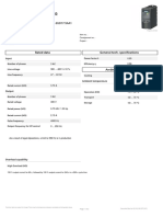 Data Sheet For MICROMASTER 420: Rated Data General Tech. Specifications